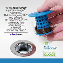 Load image into Gallery viewer, TubShroom Revolutionary Tub Drain Protector Hair Catcher/Strainer/Snare, Blue
