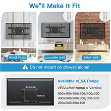 Load image into Gallery viewer, TV Wall Mount Full Motion Bracket for Most 37-75 Inch LED LCD OLED 4K Flat Curved TV Swivel Dual Articulating Arms Extension Rotation Tilt Max VESA 600×400 Supports TV up to 132lbs