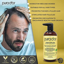 Load image into Gallery viewer, PURA D'OR Biotin Original Gold Label Anti-Thinning (16oz x 2) Shampoo & Conditioner Set, Clinically Tested Effective Solution w/ Herbal DHT Ingredients, All Hair Types, Men & Women (Packaging Varies)