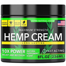 Load image into Gallery viewer, Hemp Cream - Made in USA - 8 fl oz - with Arnica & Hemp Extract - Hemp Oil Cream - Skin, Back, Muscles & Shoulder