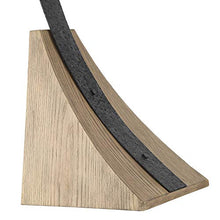 Load image into Gallery viewer, Oak River Rustic Mission Arc Floor Lamp Dark Gray Wood Base Mica Shade for Living Room Reading Bedroom Office - Franklin Iron Works