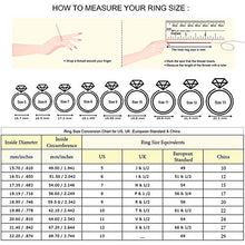 Load image into Gallery viewer, dnswez White Gold Teardrop Pear Cut CZ Cubic Zirconia Promise Wedding Band Engagement Ring(9)