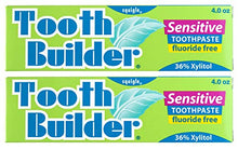 Load image into Gallery viewer, Squigle Tooth Builder SLS Free Toothpaste (Stops Tooth Sensitivity) Prevents Canker Sores, Cavities, Perioral Dermatitis, Bad Breath, Chapped Lips - 2 Pack