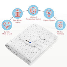 Load image into Gallery viewer, Heated Mattress Pad Twin with Ventilated Technology, 100% Polyester Electric Underblanket with 4 Heating Levels & 10 Hours Auto Off, Fast Heating & Machine Washable