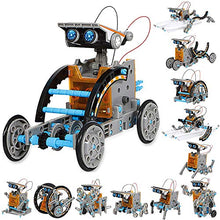 Load image into Gallery viewer, Sillbird STEM 12-in-1 Education Solar Robot Toys -190 Pieces DIY Building Science Experiment Kit for Kids Aged 8-10 and Older,Solar Powered by The Sun