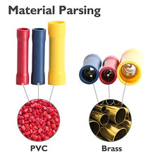 Load image into Gallery viewer, AIRIC 220PCS Butt Connectors Crimp Terminals 22-10 AWG PVC Butt Connector Kit Fully Insulated Wire Butt Splice Connectors