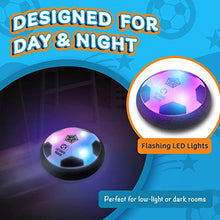 Load image into Gallery viewer, LLMoose Hover Ball for Boys & Girls - 2 LED Light Soccer Balls with Foam Bumpers