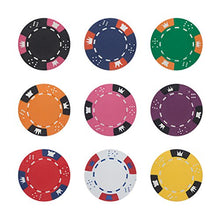 Load image into Gallery viewer, Brybelly Crown & Dice Poker Chip Heavyweight 14-Gram Clay Composite – Pack of 50 (White)