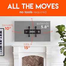 Load image into Gallery viewer, ECHOGEAR Full Tilt TV Wall Mount - Advanced Extendable Bracket for Maximum Tilting Range On Large TVs - Ideal for Mounting A 40"-86" TV Above A Fireplace - Easy Install & Hardware Included - EGLT2