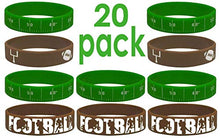 Load image into Gallery viewer, 20 pcs Wristband Party Favors (Football, Kids)