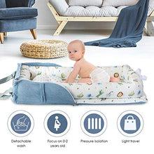 Load image into Gallery viewer, Oenbopo Baby Lounger Cotton Breathable Baby Bassinet Portable Sleeping Baby Bed for Cuddling, Lounging, Co Sleeping, Napping and Travel