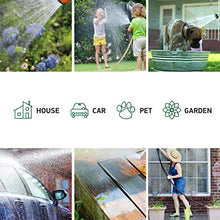 Load image into Gallery viewer, Garden Hose Expandable Set 100ft - Superior Strength 3750D / 4-Layers Latex/Extra-Strong Brass Connectors / 10-Way Durable Zinc Water Spray Nozzle, 2-Way Pocket Flexible Splitter (100 feet)