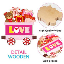 Load image into Gallery viewer, 3 Pieces Valentine Centerpiece Decorations Love Express Train Wooden Table Decorations Wedding Anniversary Centerpiece Signs