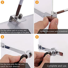 Load image into Gallery viewer, Tidorlou 6 Pcs Sliding Glass Door Ratchet Lock,Drawer Display Case Showcase Lock,Keyed Alike Window Locks with Chrome Finish (Fit Glass Thickness 4-8mm)