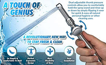 Load image into Gallery viewer, RinseWorks- All Brass Aquaus 360 Handheld Bidet Sprayer for Toilet - NSF Plumbing Code Certified for Legal Installation - Ergonomic Dual Thumb Pressure Controls- 3”-11” Spray Reach - 5 Year Warranty