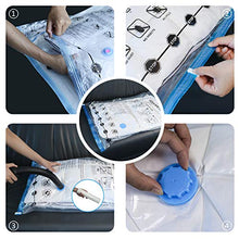 Load image into Gallery viewer, AmazonBasics Vacuum Compression Storage Bags with Hand Pump - Large, 5-Pack