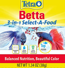 Load image into Gallery viewer, Tetra BettaMin Select-A-Food 1.34 Ounces, Fish Flakes, Variety Pack
