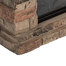 Load image into Gallery viewer, e-Flame USA Telluride LED Electric Fireplace Stove with Faux Wood and Stone Mantel - Remote - 3D Log and Fire