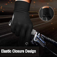 Load image into Gallery viewer, Aoliks Winter Gloves for Men Women Touchscreen Non-Slip Gloves Warm Thermal Soft Waterproof Windproof Gloves for Workout Running Cycling Riding Outdoor Sports (Black, Small)