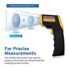 Load image into Gallery viewer, Etekcity Digital Laser Temperature Gun Non-Contact IR Thermometer-58℉ to 716℉ (-50℃ to 380℃), Standard Size, Black & Yellow