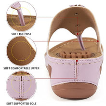 Load image into Gallery viewer, Women's Sandals Comfortable Flip Flops for Women with Arch Support Summer Casual Wedge Sandals Shoes Casual