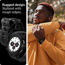 Load image into Gallery viewer, Spigen Rugged Armor Pro Designed for Galaxy Watch 4 Classic Case with Band 46mm (2021) - Black