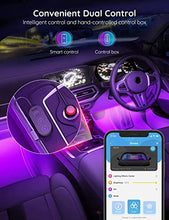 Load image into Gallery viewer, Govee Interior Lights for Car, App Control Smart Car Lights with DIY Mode and Music Mode, Waterproof LED Interior Lights with 2 Lines Design, RGB Under Dash Car LED Lights with Car Charger, DC 12V