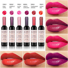 Load image into Gallery viewer, 6 Colors Lip Gloss Set Wine Lipstick Matte Long Lasting Waterproof Lip Tint Set Lip Stain