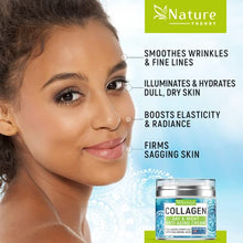 Load image into Gallery viewer, Collagen Cream - Anti Aging Face Moisturizer - Day & Night - Made in USA - Natural Formula with Hyaluronic Acid & Vitamin C - Cleanse, Moisturize, and Protect Your Skin