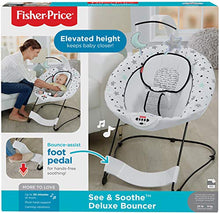 Load image into Gallery viewer, Fisher-Price Deluxe Bouncer: See & Soothe, Starry Night