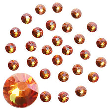 Load image into Gallery viewer, Jollin Glue Fix Crystal Flatback Rhinestones Glass Diamantes Gems for Nail Art Crafts Decorations Clothes Shoes(ss4 2880pcs, DawnLight)
