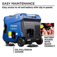 Load image into Gallery viewer, Westinghouse iGen4500 Super Quiet Portable Inverter Generator 3700 Rated & 4500 Peak Watts, Gas Powered, Electric Start, RV Ready, CARB Compliant