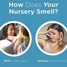 Load image into Gallery viewer, Playtex Diaper Genie Complete Pail with Built-In Odor Controlling Antimicrobial, Includes Pail & 1 Refill, White
