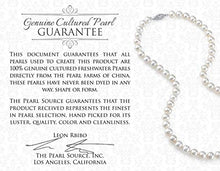 Load image into Gallery viewer, THE PEARL SOURCE 14K Gold 7-8mm AAAA Quality White Freshwater Cultured Pearl Necklace for Women in 18" Princess Length