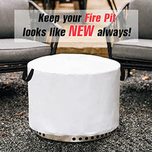 Load image into Gallery viewer, Tiga Fire Pit Shelter Cover Solo Stove Yukon, Round Fire Place Weatherpoof Cover Solo Stove Ranger, Heavy Duty 600D Polyester Oxford, Waterproof, Weatherpoof UV proof Drawstring & Storage Bag