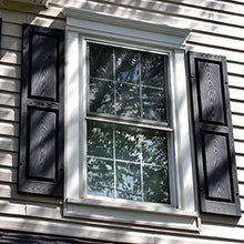 Load image into Gallery viewer, Ekena Millwork LP2S12X03500BL Lifetime Vinyl Standard Shutter (Per Pair), 12"W x 35"H, Black