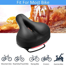 Load image into Gallery viewer, Comfortable Bike Seat Bicycle Saddle Thickening of The Memory Foam Waterproof Replacement Leather Bike Saddle on Your Mountain Bike for Women and Men with Big Bottoms