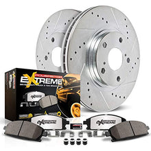 Load image into Gallery viewer, Power Stop K2067-36 Front Z36 Truck & Tow Brake Kit, Carbon Fiber Ceramic Brake Pads and Drilled/Slotted Brake Rotors