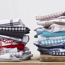Load image into Gallery viewer, T-fal Textiles Cotton Flat Waffle Dish Cloth, Highly Absorbent, Machine Washable, 12" x 13", Red, 4-Pack