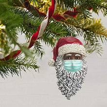 Load image into Gallery viewer, 2020 Christmas Ornament,Black Santa Claus Wearing A Face_Mask Christmas Tree Decoration,Xmas Tree Hanging Home Decorations Holiday Decor Gift (1PCS-Black)