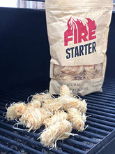 Load image into Gallery viewer, GTS Fire Starter for Charcoal and Firewood, Super Fast Lighting, Perfect for BBQ, Campfire and Fireplace, All Natural, Long 8-10min Burn, Waterproof and Sealed Pack, 25 pcs