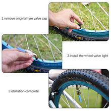 Load image into Gallery viewer, Besmon LED Bike Wheel Light, Waterproof Bicycle Wheel Tire Value Cap Light for Front & Rear Wheel(4 Pack)