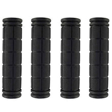 Load image into Gallery viewer, Kasteco 2 Pairs Bicycle Handle Bar Grips Mushroom Grips for BMX/MTB/Road Mountain/Boys and Girls Kids Bikes, Black