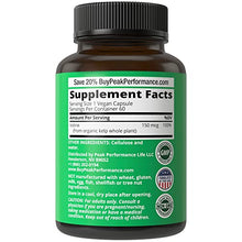 Load image into Gallery viewer, Raw Whole Food Iodine from Organic Kelp (Ascophyllum Nodosum) by Peak Performance. Thyroid Support Supplement. Great Metabolism Booster, Energy and Immune Boost - 60 Vegan Capsules