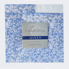 Load image into Gallery viewer, CMA Charisma Queen Blue 6 Piece Blue Boxwood Powder Microfiber 6 Piece Sheet Set for deep Pocket Mattress