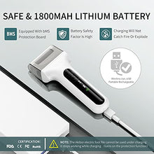 Load image into Gallery viewer, Electric Callus Dead Hard Skin File Remover for Softer Feet | Foot Skin Care Home Spa Pedicure Kit | Smooth Scrubber Scraper Grater Shaver Cleaner Set for Dry Cracked Heel Repair, Gift for Men & Women