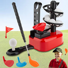 Load image into Gallery viewer, Kids Golf Set,Outside Toys for Kids Golf Clubs with 3 Club Heads 15 Training Toy Golf Balls & Clubs Equipment Indoor Exercise Game Kids Outdoor Toys Gifts for 3 4 5 6 7 8 Year Olds Boys Toddlers Girls