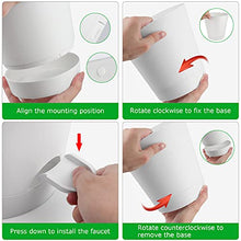 Load image into Gallery viewer, HOMENOTE 6" Bottom Watering Plant Pots, 6Pcs Self Watering Planters with Drainage Holes, Attached Saucer Reservoir and Watering Lip for Indoor Outdoor Flowers Plants Windowsill, White