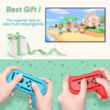 Load image into Gallery viewer, FastSnail Grips Compatible with Nintendo Switch Joy-Con, Wear-Resistant Handle Kit Compatible with Switch Joy Cons Controllers, 2 Pack (Blue and Red)