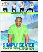 Load image into Gallery viewer, Chair Exercise DVD for Seniors- Simply Seated is an invigorating Total Body Chair Workout. Warm up, Aerobic Endurance, Strengthening, Stretching. You Will Love This Chair Exercise for Seniors DVDs